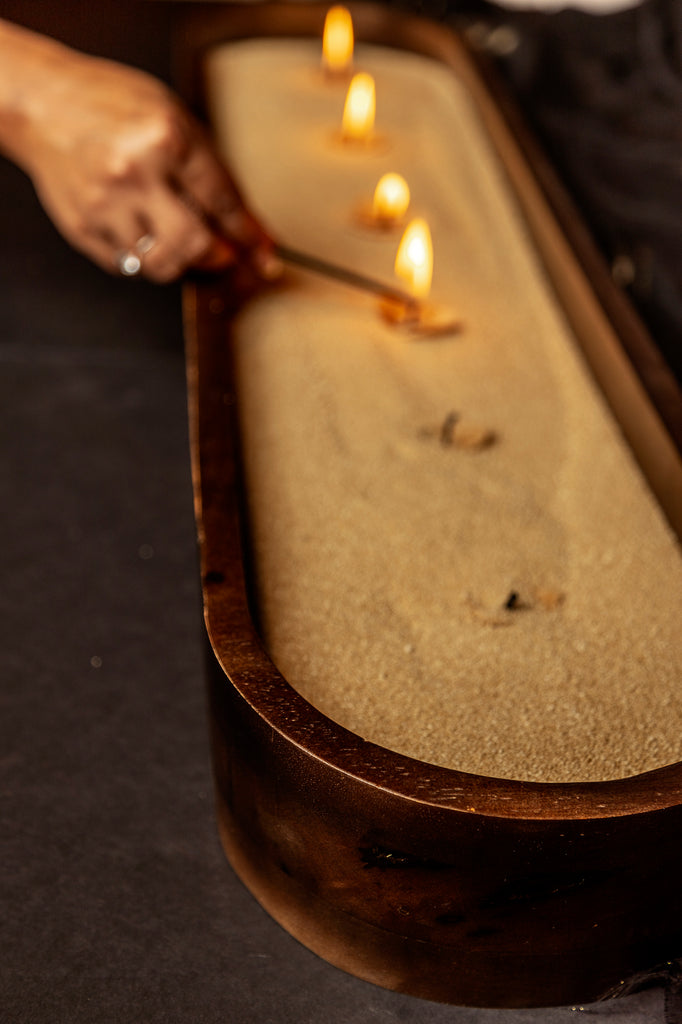 Ora Wooden Candle/Wax Holders
